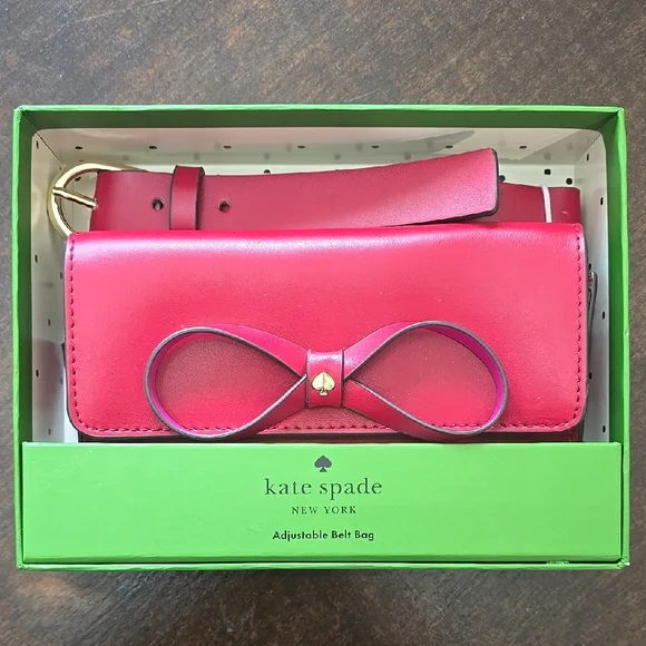 Kate Spade Elegant Pink Bow Clutch/ Belt kate spade | Accessories | Kate Spade Pink Belt Bag | Poshmark main image 2